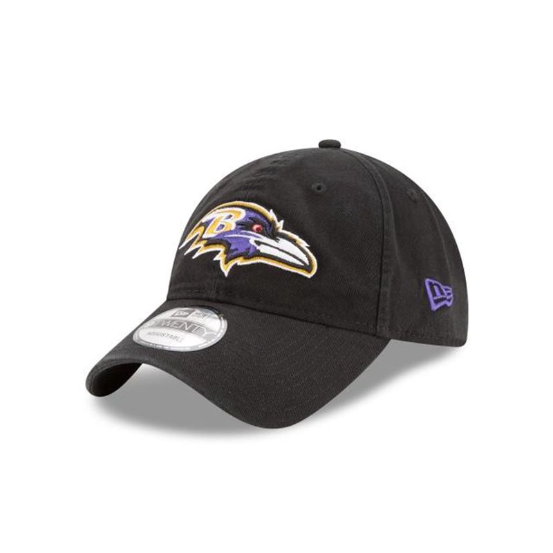 NFL Baltimore Ravens Core Classic 9Twenty Adjustable (GRM6604) - Black New Era Caps